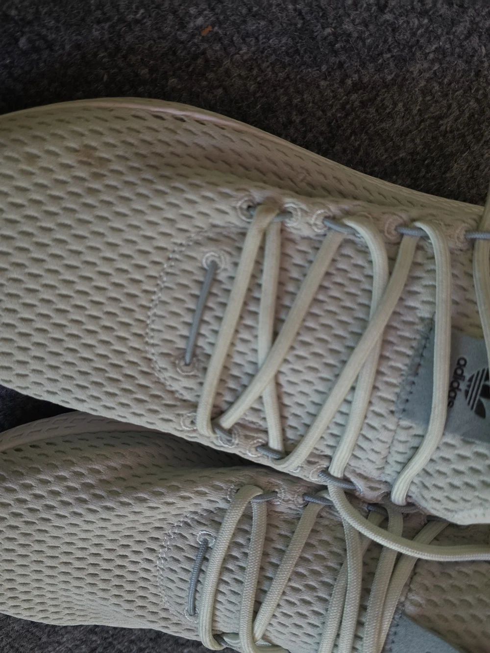 adidas x Pharrell Williams Human Race Tennis Hu Sneakers Linen Green Size Mens 7